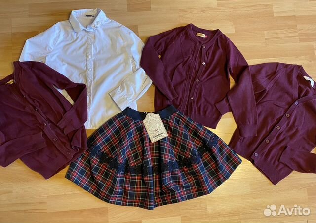 Пакет бордовой школьной формы на 122-132см+туфли Пакет бордовой школьной формы на 122-132см+туфли