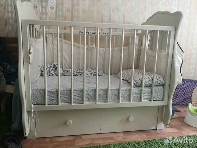 Кроватка и комод Можга