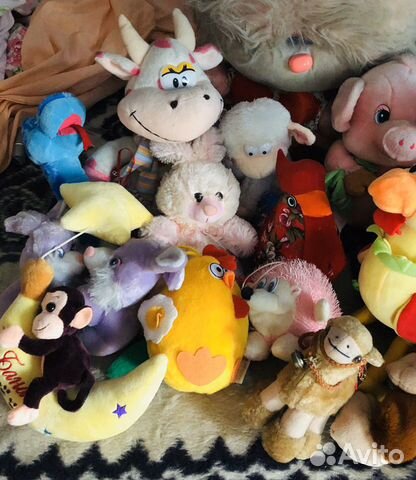 Большой мешок мягких и музыкальных игрушек