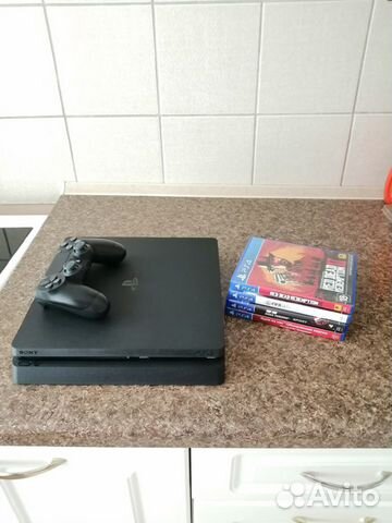PS4 Slim 500GB + игры PS4 Slim 500GB + игры