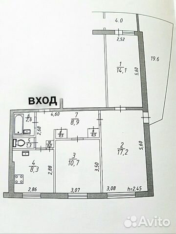 3-к квартира, 65 м², 9/10 эт. 3-к квартира, 65 м², 9/10 эт.