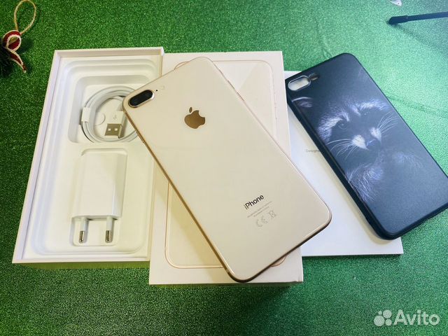 iPhone 8 Plus 256gb немец комплект золотой