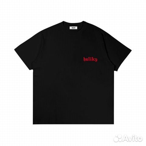 Haliky black/RED gothic TEE Haliky black/RED gothic TEE