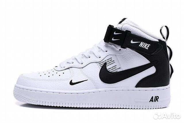 Nike Air Force 1 AF1 High высокие белые