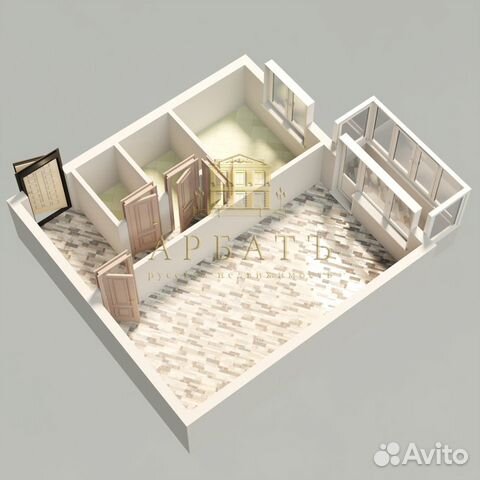 1-к квартира, 30.8 м², 3/5 эт. 1-к квартира, 30.8 м², 3/5 эт.