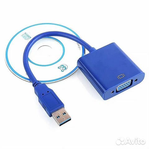Внешняя видеокарта USB 3.0 ) VGA переходник конвер