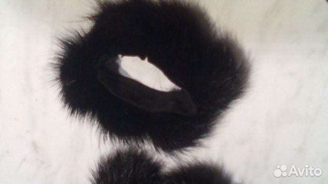 Резинка для волос из норковых шариков