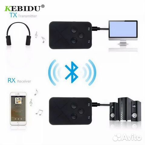 Bluetooth Aux audio передатчик transmitter 2 в 1