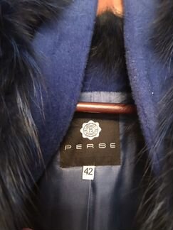 Пальто зимнее Perse с натуральным мехом