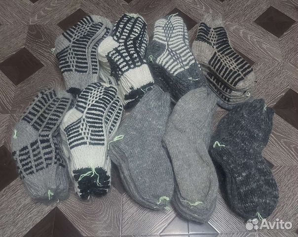 Шерстяные носки ручной работы
