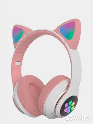BT наушники с кошачьими светящимися ушками CAT EAR