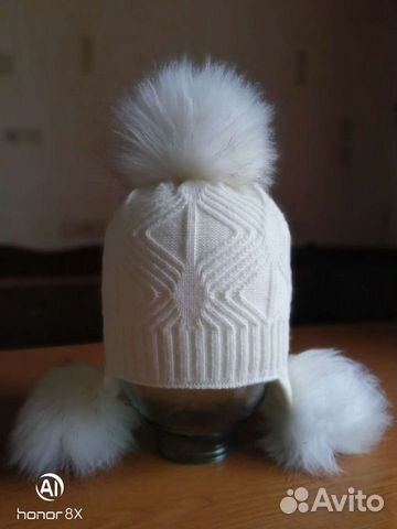 Зимняя шапка для девочки новая