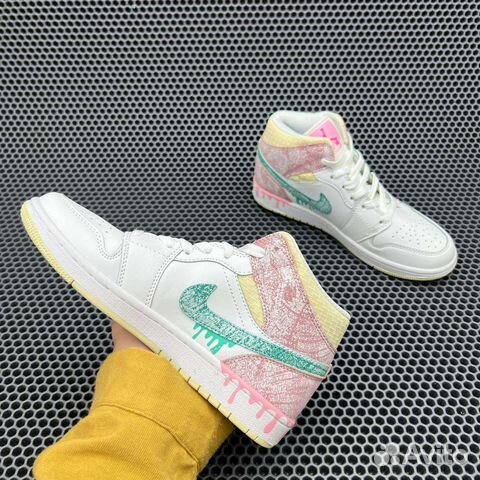 Кросовки nike Air Jordan 1 Mid G S Paint Drip