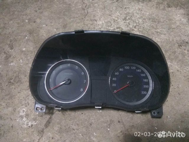 Панель приборов на Хендай Солярис 1/ 2015 года