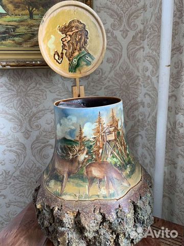 Интерьерная ваза-кружка.Роспись.Винтаж