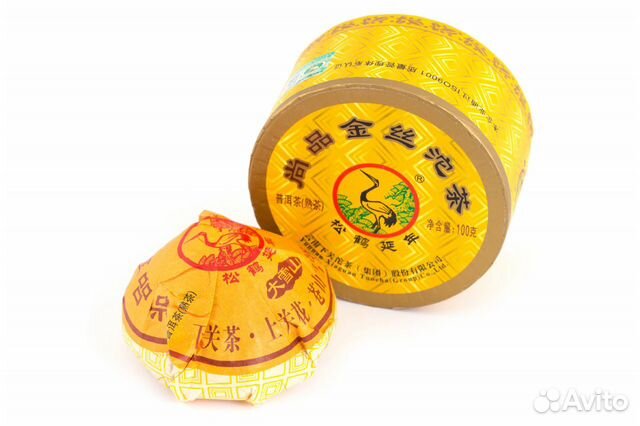 Шу пуэр гнездо «Золотая нить» (фаб. Сягуань) 100 г