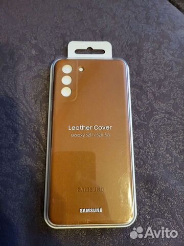 Чехол кожаный samsung s21+ (plus) leather case