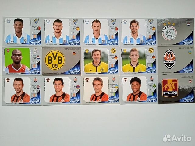 Наклейки panini Лига Чемпионов уефа 2012-2013