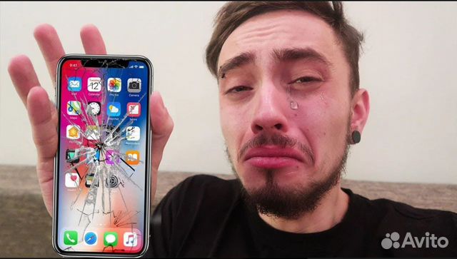 Ремонт iPhone, замена битого Стекла Экрана Дисплея