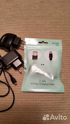 Кабель Hoco micro usb, новый +3 зарядки бесплатно