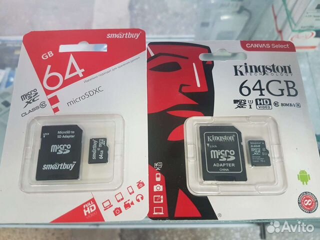 Карта памяти Micro SD 64Gb