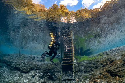 Дайвинг в Казани на Голубом озере