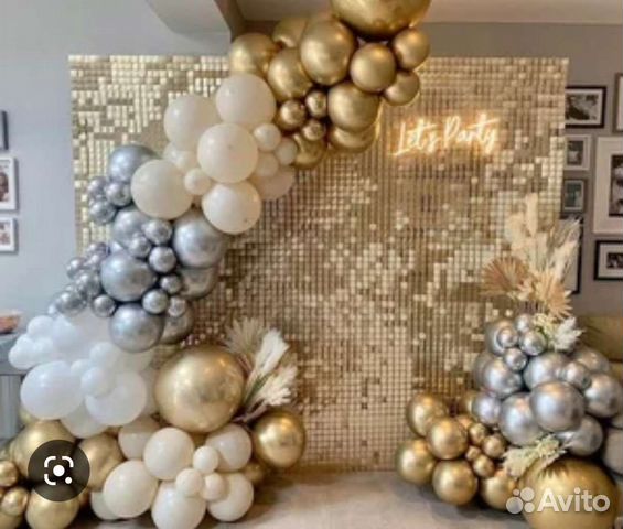 Фотозона из пайеток