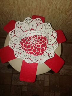 Салфетка-вазочка ручной работы СССР