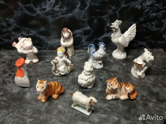Статуэтки животных Дулево