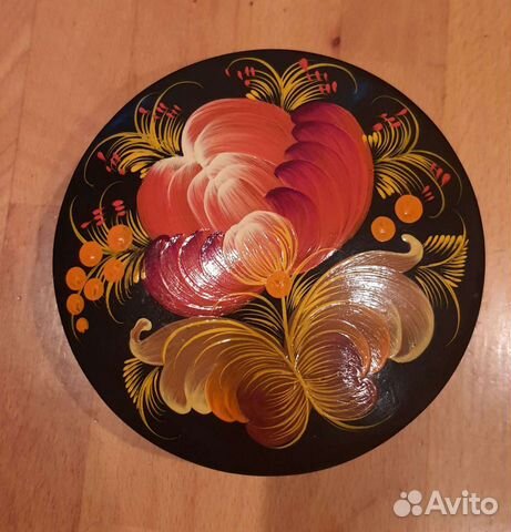 Шкатулка дерево роспись винтаж