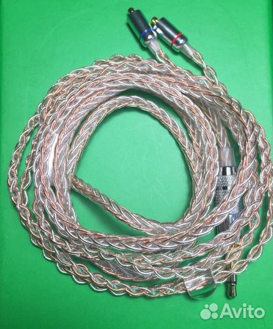 Кабель криоМедь+серебро 3.5 Джек mmcx