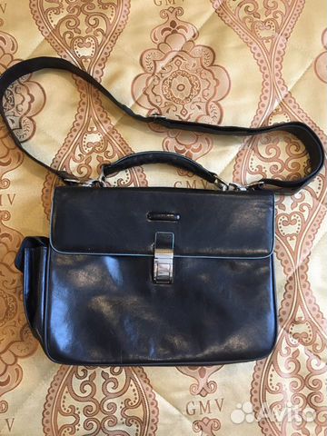 Портфель Piquadro Blue Square черный оригинал