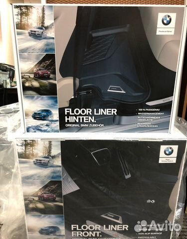 Коврики бмв X5 G05 Высокий борт Ориг Чер Резин