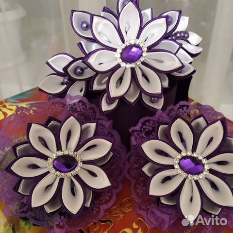 Набор ободок с двумя резинками