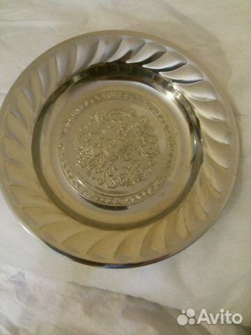 Тарелка металлическая диаметр 24 см