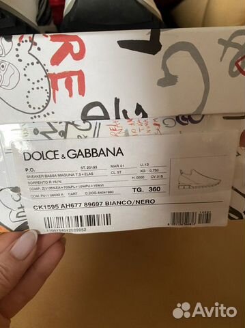 Новые Кроссовки dolce gabbana 36 (на 35,5)