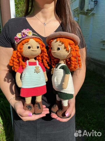 Кукла вязаная 2шт