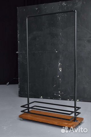 Вешалка лофт напольная для одежды