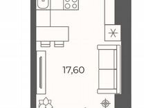 Квартира-студия, 24,5 м², 9/26 эт.