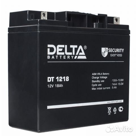 Аккумулятор тяговый delta DT 1218