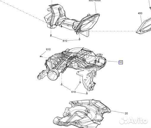 508000874 Корпус воздушный впускной G4