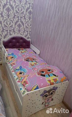 Детская кровать от 3 лет с бортиками чертеж