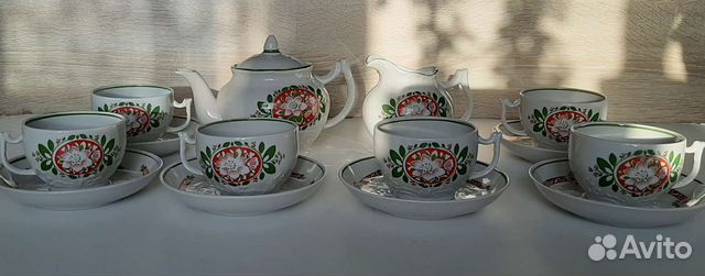 Чайный сервиз фарфор СССР винтаж