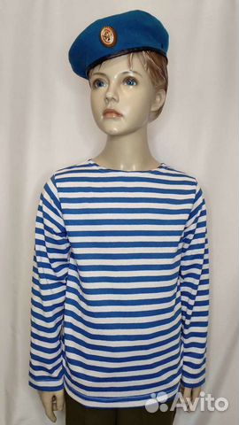 Комплект вдв детский тельняшка и берет