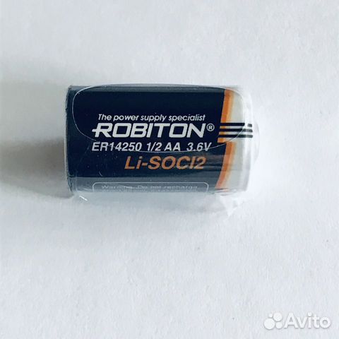 Батарейка ER14250 Robiton 1/2AA Li-soci2 3.6V