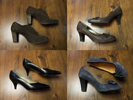 Ботильоны туфли натуральная кожа замша 40 41