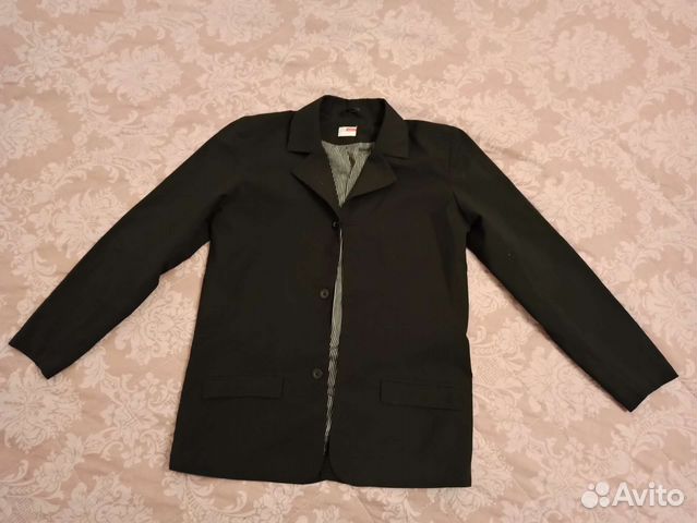 Пиджак чёрный 140-146