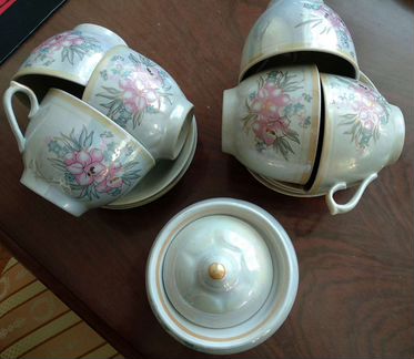 Набор чайный,ссср,Городницкий фарфор