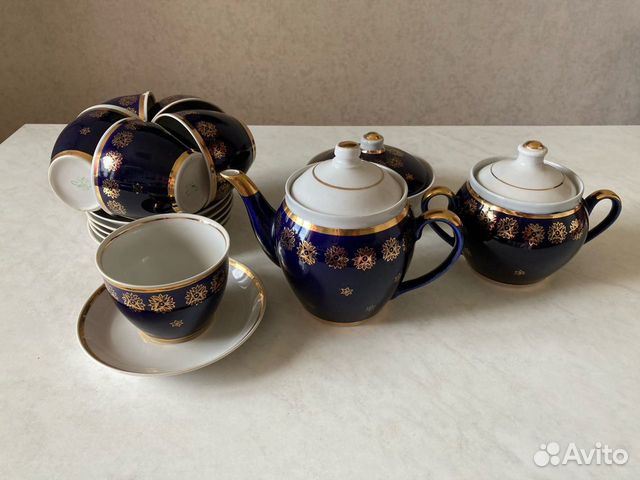 Чайный сервиз Кобальт, Полонне, СССР