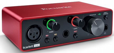 Аудиоинтерфейс focusrite Scarlett Solo 3nd Gen USB